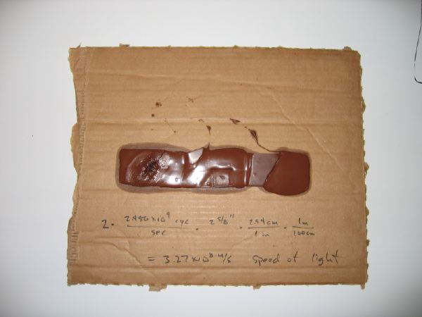 You can measure the speed of light pretty well with a chocolate bar and a microwave.